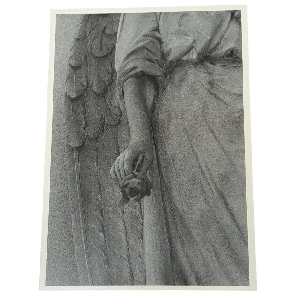 Pottery Barn Christmas Cards Angel Statue by Lilo Raymond 16 Cards, 2 Styles
